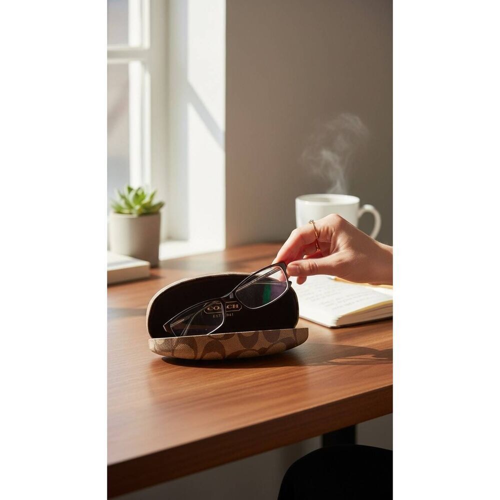 Coach eyeglass case